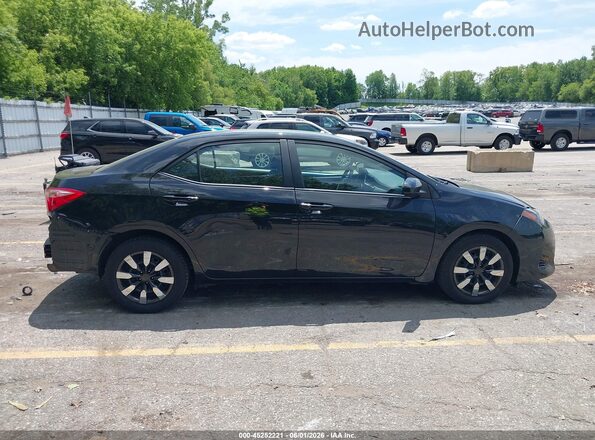 2T1BURHEXJC071246 2018 TOYOTA COROLLA Black Widok wnętrza z tyłu