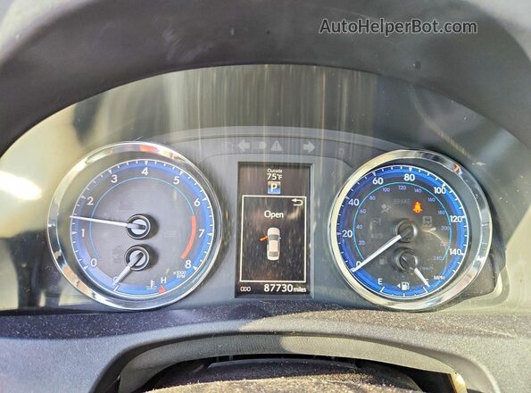 2T1BURHEXKC152071 2019 TOYOTA COROLLA White Instrument cluster view