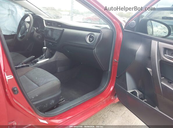 2T1BURHEXKC178654 2019 TOYOTA COROLLA Red Widok wnętrza z przodu