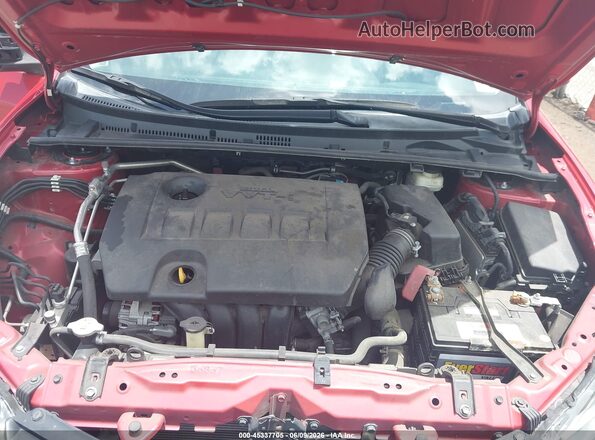 2T1BURHEXKC178654 2019 TOYOTA COROLLA Red Widok z tyłu