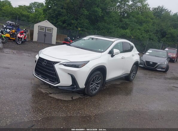 2T2AKCEZ9NC007724 2022 LEXUS NX 350H White Առջևի ձախ երեք քառորդ տեսարան