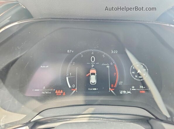 2T2BAMBA2SC055766 2025 LEXUS RX Blue Вид щитка приладів