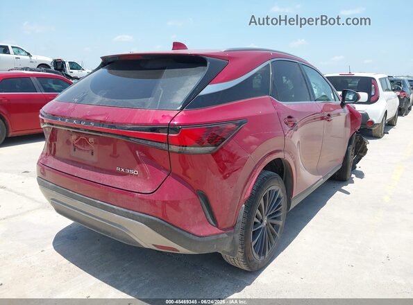 2T2BAMBA3RC051722 2024 LEXUS RX 350 Красный Задняя правая четверть
