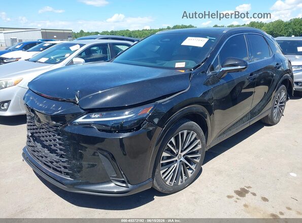 2T2BAMCA0RC076415 2024 LEXUS RX 350 Black წინა მარცხენა ხედი სამი მეოთხედიდან