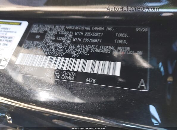 2T2BAMCA1TC137147 2026 LEXUS RX 350 Black ძრავის განყოფილების ხედი