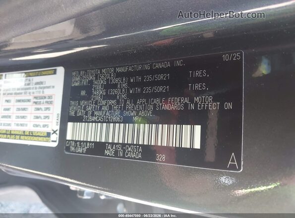 2T2BAMCA5TC128063 2026 LEXUS RX 350 Gray ძრავის განყოფილების ხედი