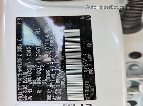 2T2BAMCA7SC090463 2025 LEXUS RX White 