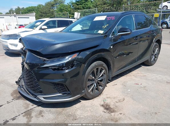 2T2BAMCA8PC035561 2023 LEXUS RX 350 Black Առջևի ձախ երեք քառորդ տեսարան