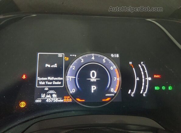 2T2BAMCA9PC023788 2023 LEXUS RX Silver Instrument cluster view