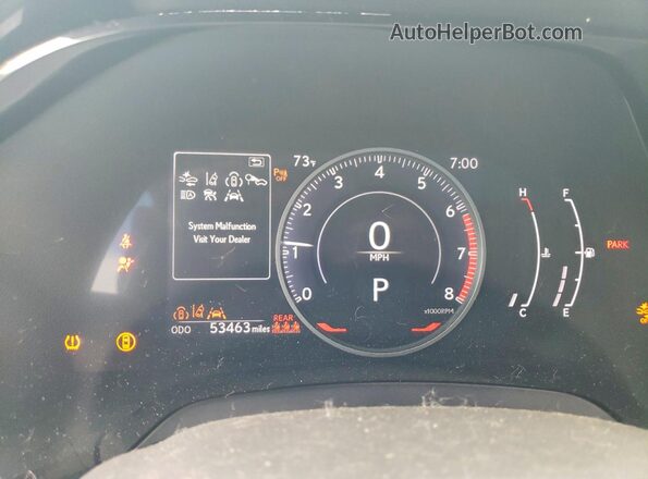 2T2BAMCA9RC050010 2024 LEXUS RX White ხელსაწყოთა პანელის ხედი