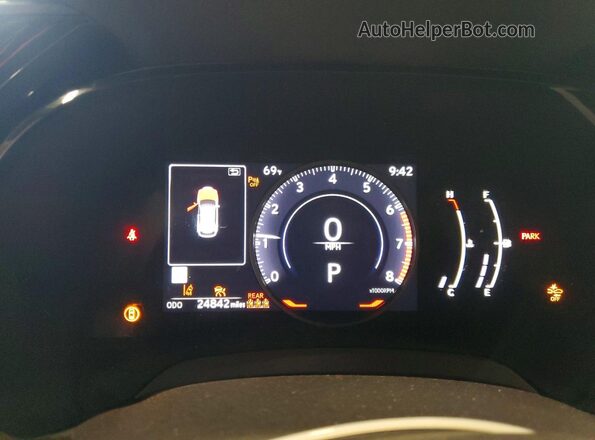 2T2BAMCAXPC020849 2023 LEXUS RX White Instrument cluster view