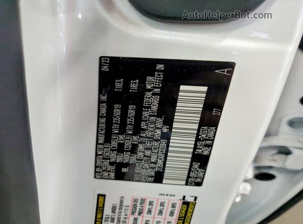 2T2BAMCAXPC020849 2023 LEXUS RX White 360 interior view