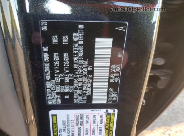 2T2BAMCAXPC029146 2023 LEXUS RX Black Vista interior de 360 grados