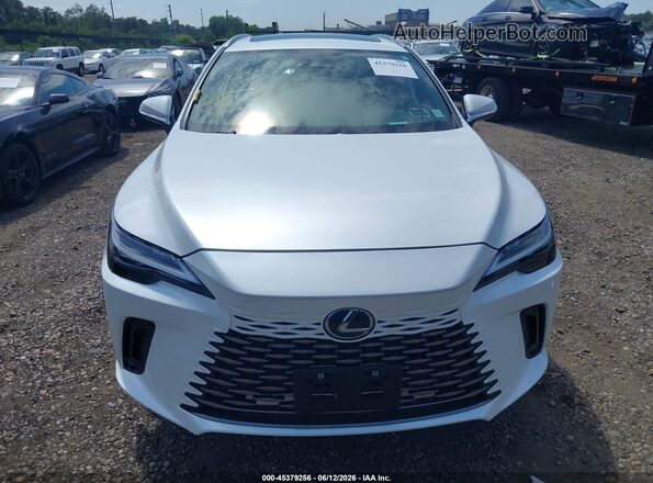 2T2BAMCAXSC107062 2025 LEXUS RX 350 White Widok zestawu wskaźników
