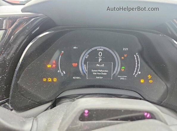 2T2BBMCA3PC009561 2023 LEXUS RX Черный Вид щитка приборов