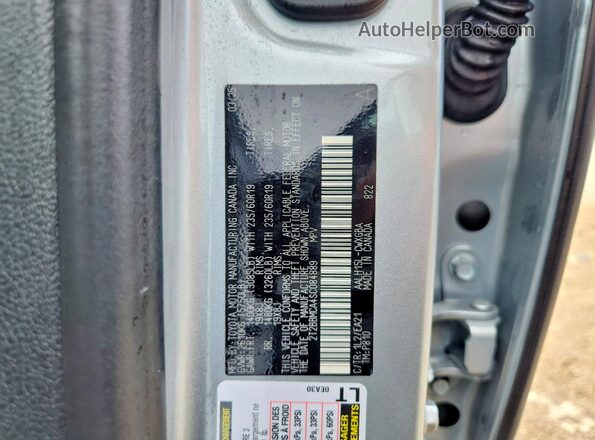 2T2BBMCA4SC084889 2025 LEXUS RX Серебряный Панорамный вид салона 360°