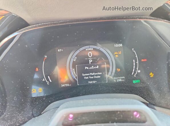 2T2BBMCAXPC013946 2023 LEXUS RX White Instrument cluster view