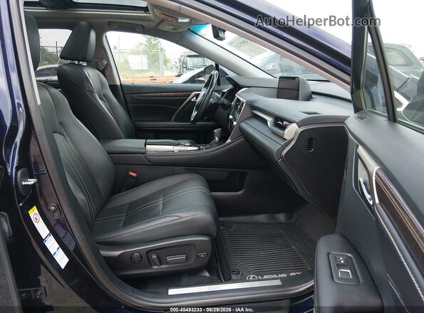 2T2BGMCA1JC023158 2018 LEXUS RX 450H Blue Widok wnętrza z przodu