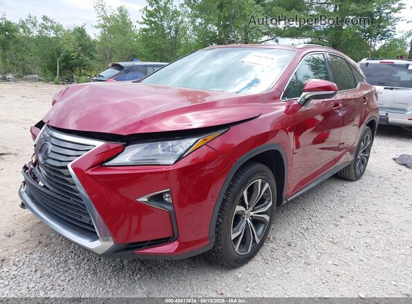 2T2BGMCA3HC008817 2017 LEXUS RX 450H Red Front left