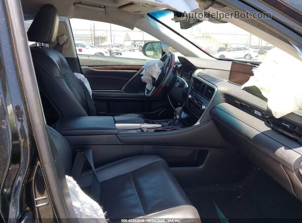 2T2BGMCA3JC024120 2018 LEXUS RX 450H Black Widok wnętrza z przodu