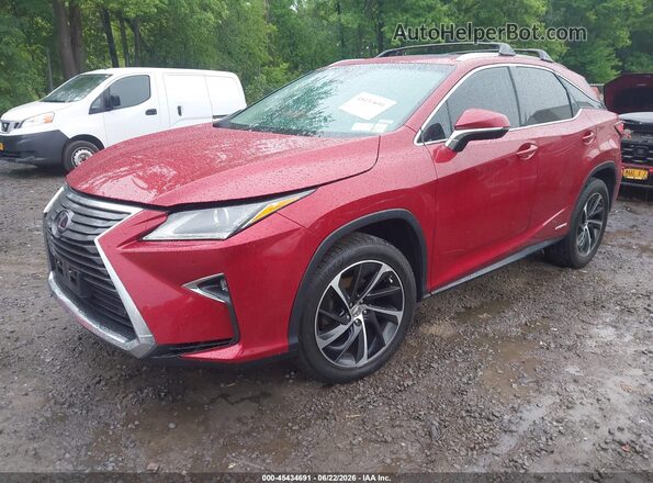 2T2BGMCA6HC012165 2017 LEXUS RX 450H Красный Передняя левая четверть