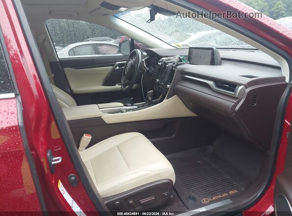 2T2BGMCA6HC012165 2017 LEXUS RX 450H Красный Вид салона спереди