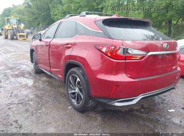 2T2BGMCA6HC012165 2017 LEXUS RX 450H Красный Задняя левая четверть