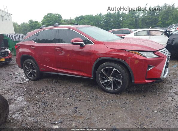 2T2BGMCA6HC012165 2017 LEXUS RX 450H Красный Вид задней части салона