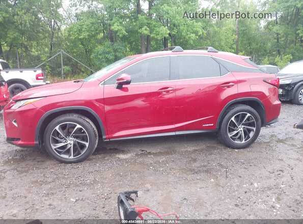 2T2BGMCA6HC012165 2017 LEXUS RX 450H Красный Панорамный вид салона 360°