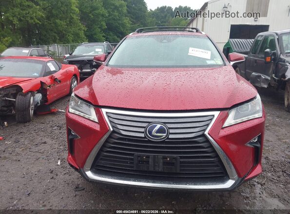 2T2BGMCA6HC012165 2017 LEXUS RX 450H Красный Вид щитка приборов