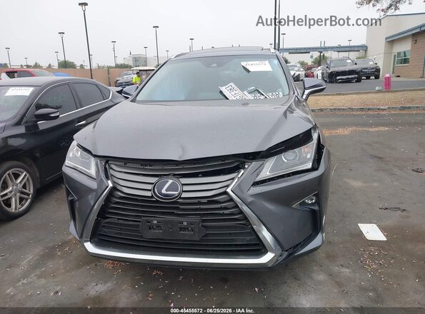 2T2BGMCA8KC034322 2019 LEXUS RX 450H Gray Front view