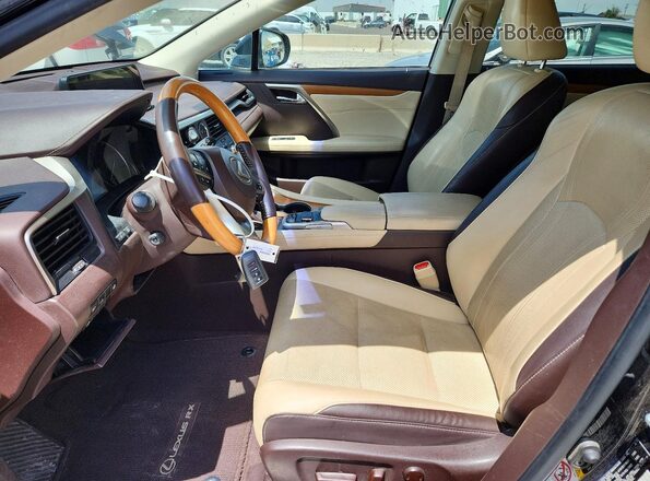 2T2BGMCA9HC009745 2017 LEXUS RX Черный Вид салона спереди