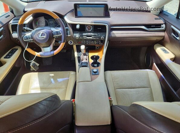 2T2BGMCA9HC009745 2017 LEXUS RX Черный Вид панели приборов