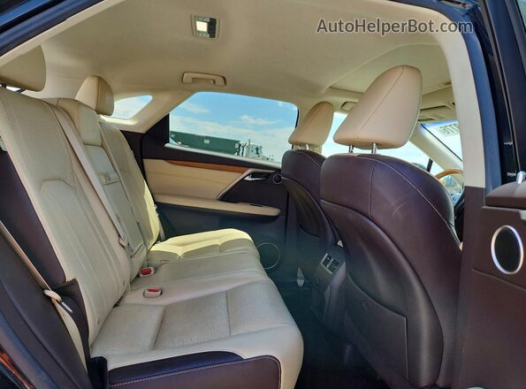 2T2BGMCA9HC009745 2017 LEXUS RX Черный Вид задней части салона