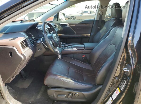 2T2BGMCA9HC011706 2017 LEXUS RX Black Вид салону спереду