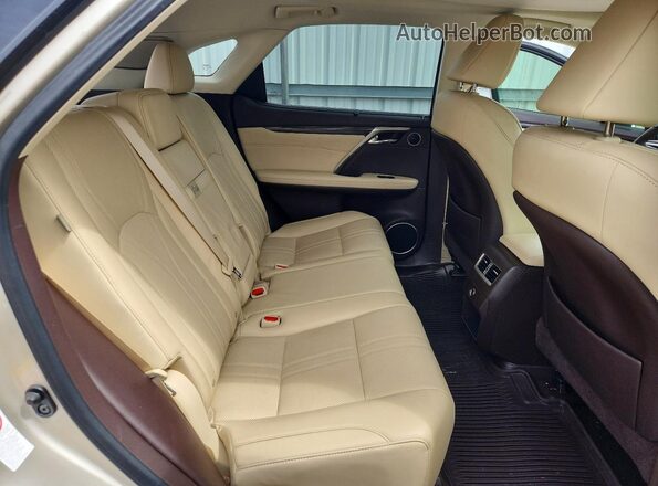 2T2BGMCA9HC019322 2017 LEXUS RX Бежевый Вид задней части салона