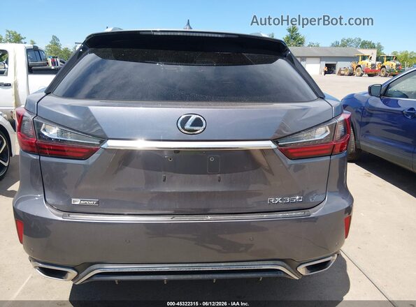 2T2BZMCA2HC106828 2017 LEXUS RX 350 Gray 