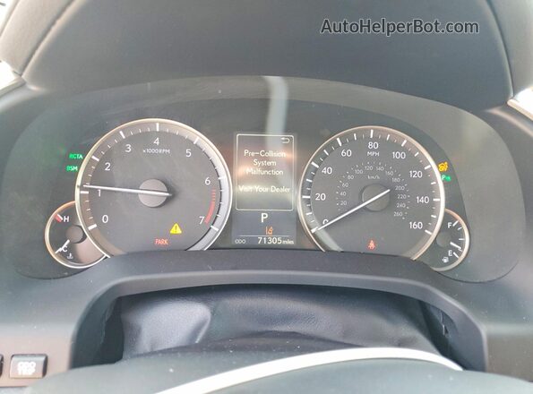 2T2BZMCA2HC125976 2017 LEXUS RX Black Вид щитка приладів