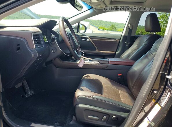 2T2BZMCA2HC125976 2017 LEXUS RX Black Вид салону спереду