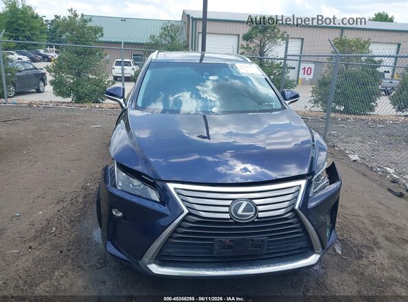 2T2BZMCA3HC097573 2017 LEXUS RX 350 Blue Սալոնի հետևի տեսք