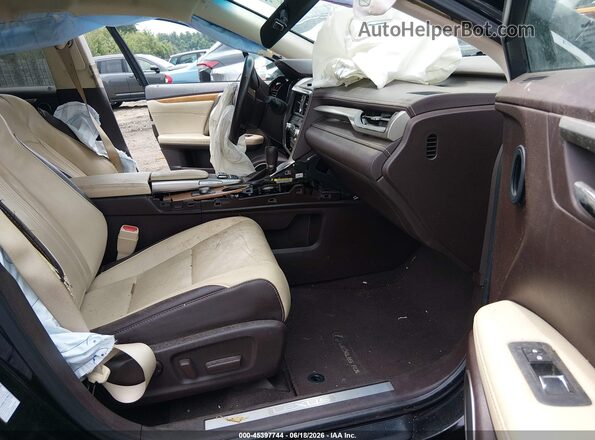 2T2BZMCA4HC092088 2017 LEXUS RX 350 Черный Вид салона спереди