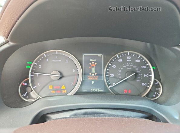 2T2BZMCA5GC022596 2016 LEXUS RX Black ხელსაწყოთა პანელის ხედი