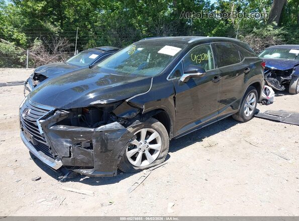 2T2BZMCA5GC040242 2016 LEXUS RX 350 Black Передня ліва чверть