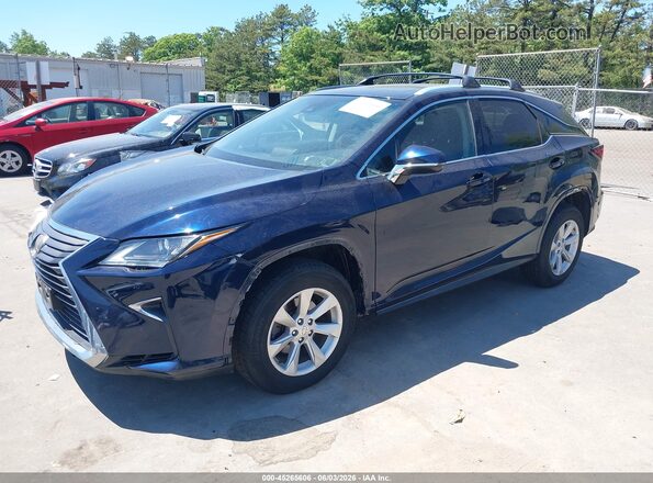 2T2BZMCA5HC134087 2017 LEXUS RX 350 Blue Առջևի ձախ երեք քառորդ տեսարան
