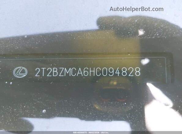2T2BZMCA6HC094828 2017 LEXUS RX 350 Gray 