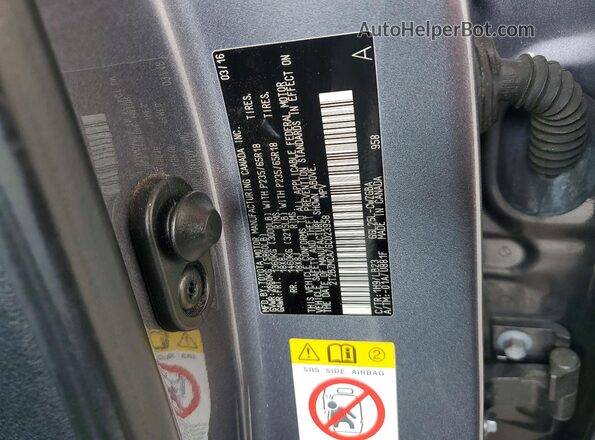 2T2BZMCA7GC023958 2016 LEXUS RX Gray Engine compartment view