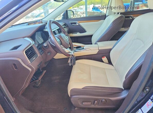 2T2BZMCA7HC122491 2017 LEXUS RX Blue წინა სალონის ხედი
