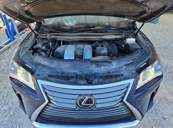 2T2BZMCA7HC122491 2017 LEXUS RX Blue ძრავის განყოფილების ხედი