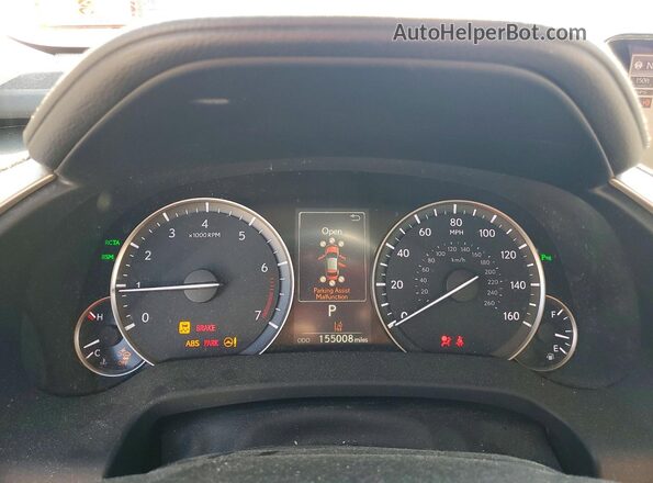 2T2BZMCA8GC023080 2016 LEXUS RX Серебряный Вид щитка приборов