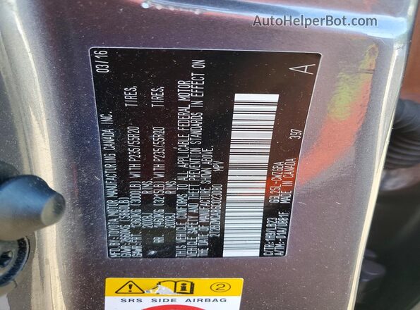 2T2BZMCA8GC023080 2016 LEXUS RX Серебряный Панорамный вид салона 360°